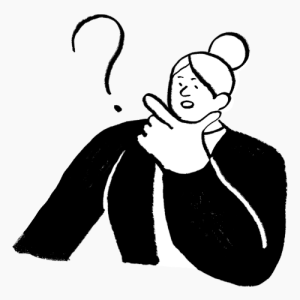 woman with question mark